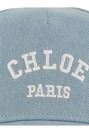 cappello in cotone azzurro CHLOÉ KIDS | C20869Z10